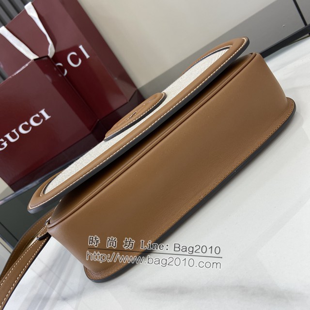 Gucci專櫃古馳最新款Blondie系列小號手提包原廠皮肩背女包 jh2140型號：815714